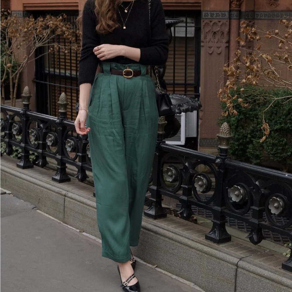 NA NIN Townes Trousers in Vintage Wash Modal Topiary XS - Picture 3 of 13